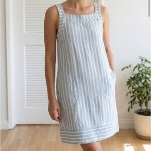 For Cynthia‎ Blue and White Striped Dress